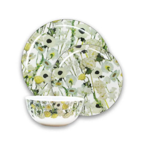 Cream Floral Garden Tableware