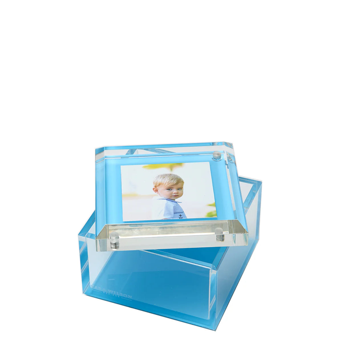 Pastel Blue 5x7 Photo Box