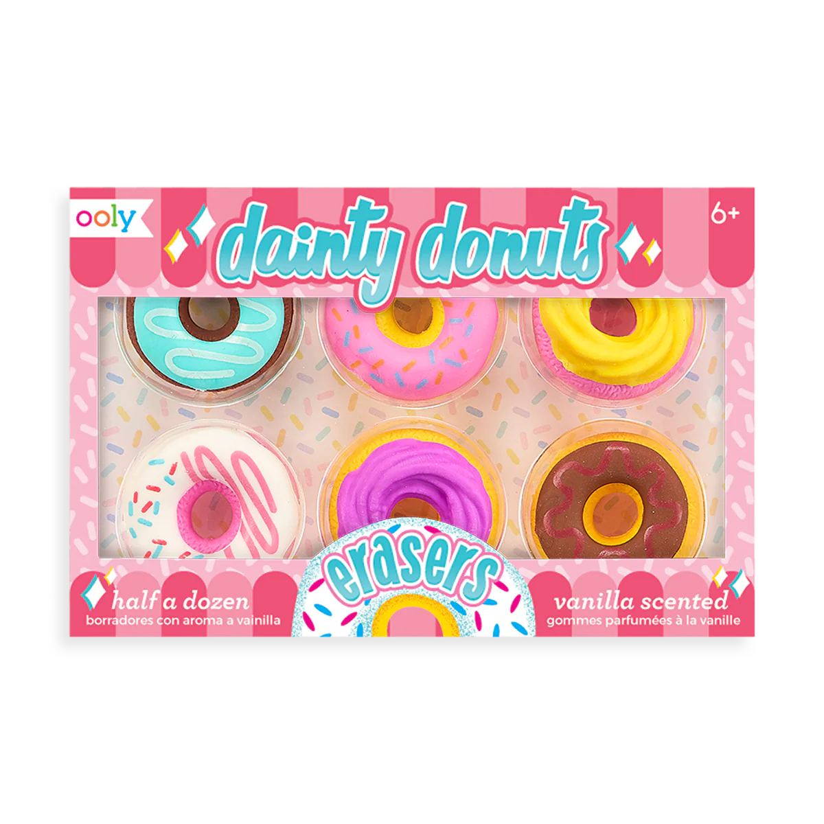 Dainty Donuts Vanilla Scented Puzzle Erasers