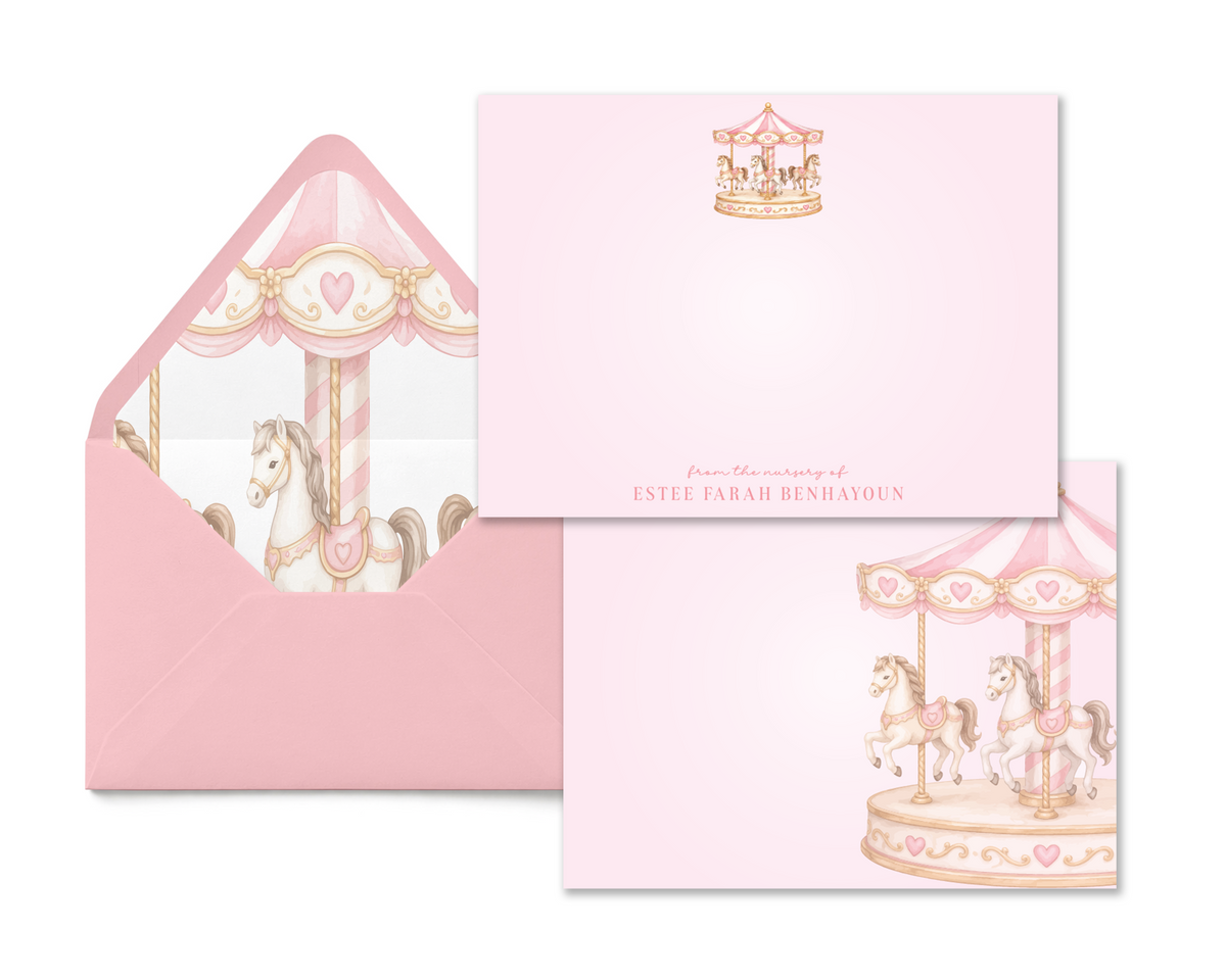 Carousel Dreams Personalized Stationery
