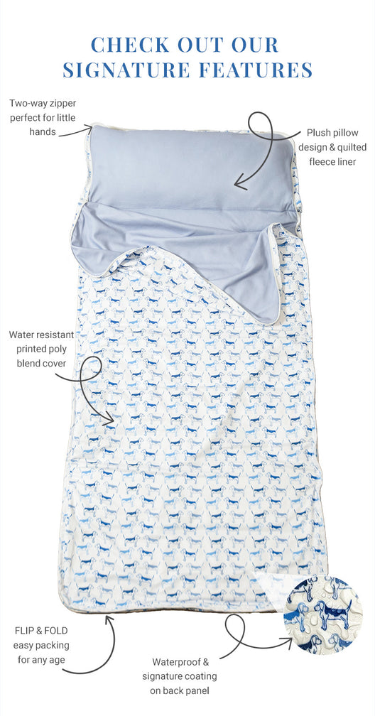 Pimlico Plaid Blue Nap Mat