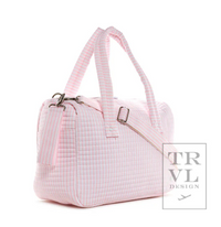 Quilted Pimlico Stripe Pink Stroller Bag