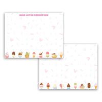 Ice Cream Social Personalized Stationery