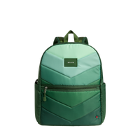 Olive Chevron Kane Double Pocket Large Backpack