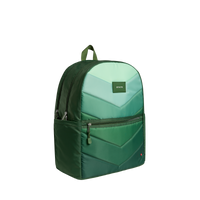Olive Chevron Kane Double Pocket Large Backpack