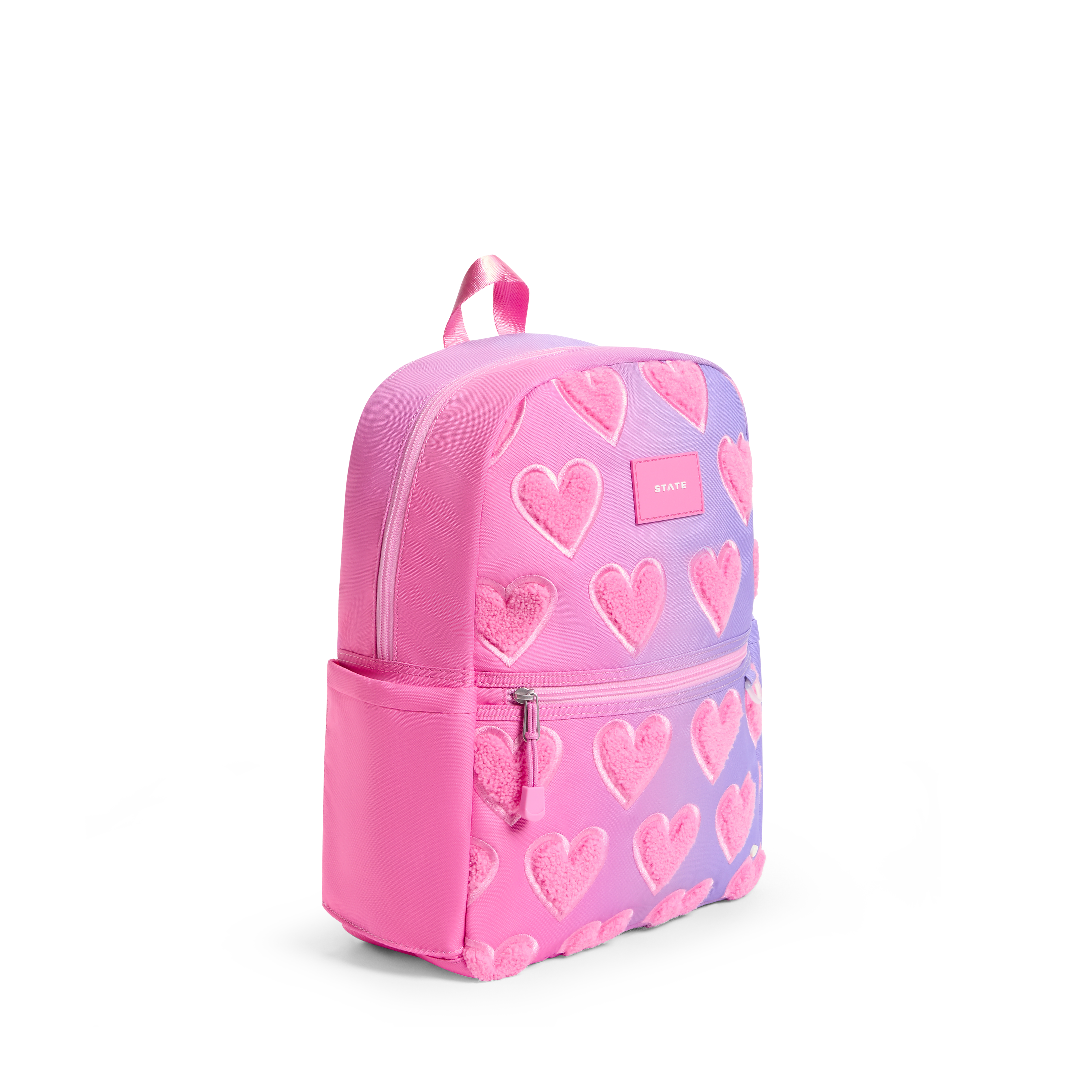 Ombre Fuzzy Hearts Kane Backpack