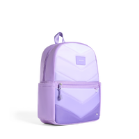 Lilac Chevron Kane Double Pocket Backpack