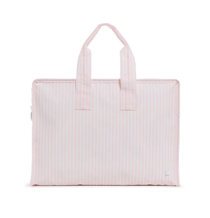 Pimlico Stripe Pink Overnight Tote