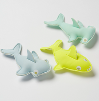 Salty the Shark Dive Buddies Aqua Neon Yellow Set of 3