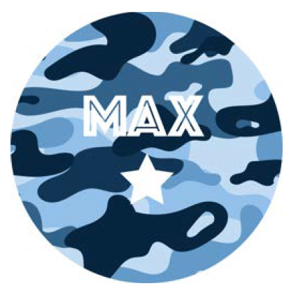 Camo & Splatter Personalized Kids Tableware