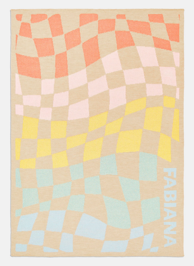 3D Check Custom Blanket