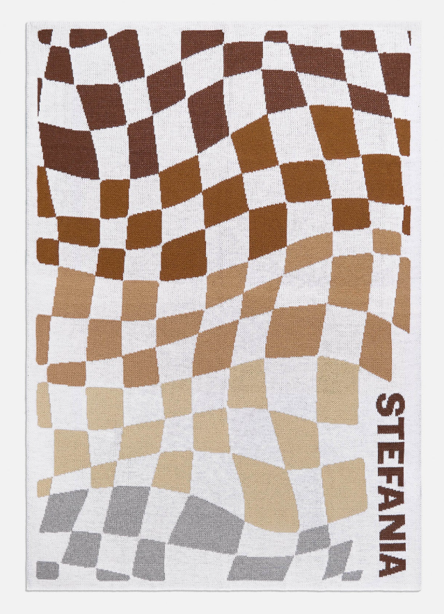 3D Check Custom Blanket
