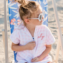 Light Pink Gingham Kids' Cover Up