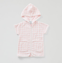 Light Pink Gingham Kids' Cover Up