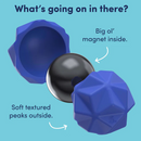 Odds Peaks Silicone Magnets Blue