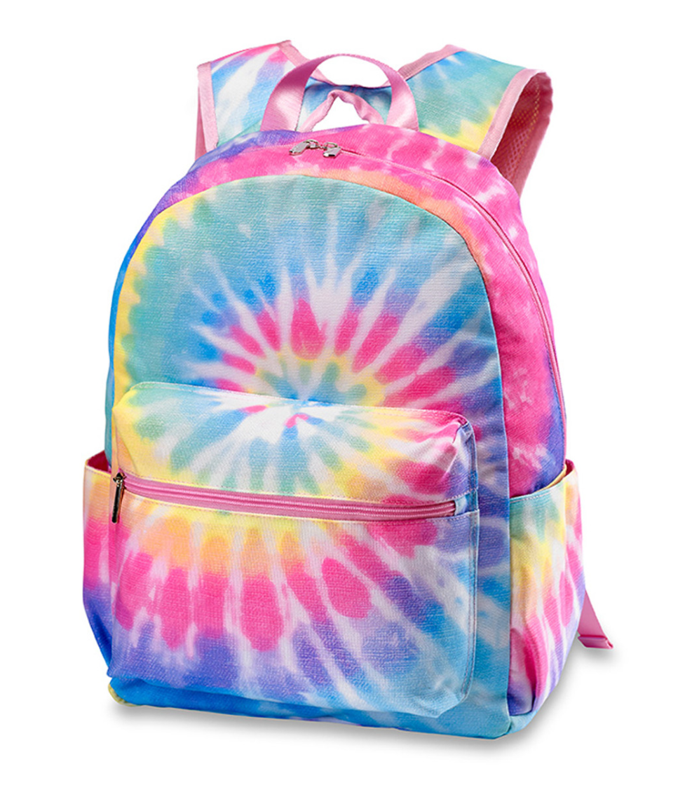 Pastel Delight Tie-Dye Canvas Backpack