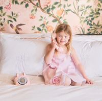 Kids Pink Hearts Towel Wrap