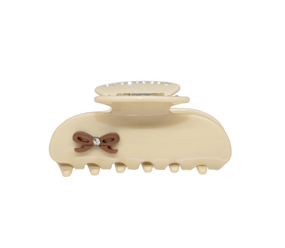 Vanilla Chai Sweetheart Hair Clip