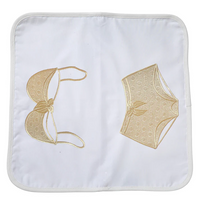 Beige Travel Lingerie Bag