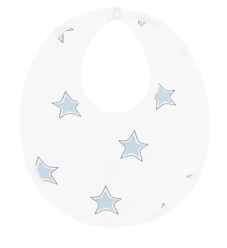 Blue Stars Print Bib