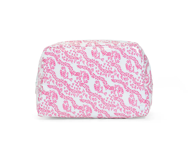 Pink Heart Luxe Gloss Wash Bag