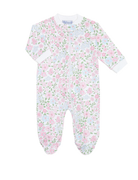 English Garden Zipper Footie