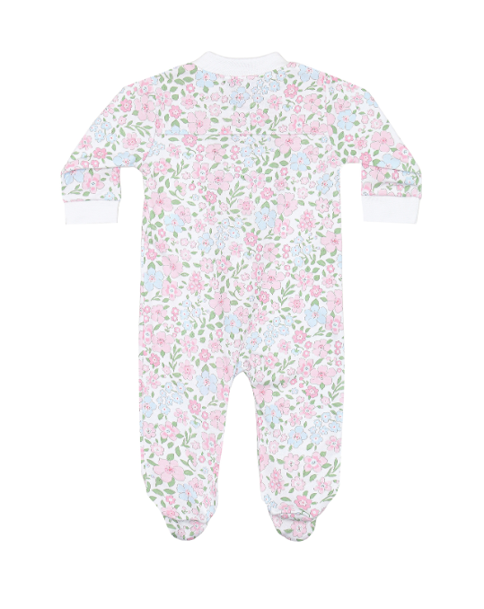 English Garden Zipper Footie