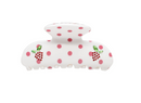 Coconut Berry Dot Sweetheart Hair Clip
