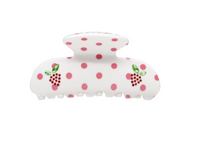 Coconut Berry Dot Sweetheart Hair Clip