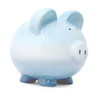 Boysenberry Ombre Blue Piggy Bank