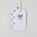 Blue Bow Gift Tag