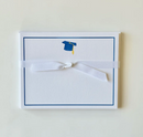 Grad Cap Blue Motif Stationery