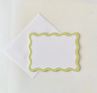 Wavy Pear Motif Stationery