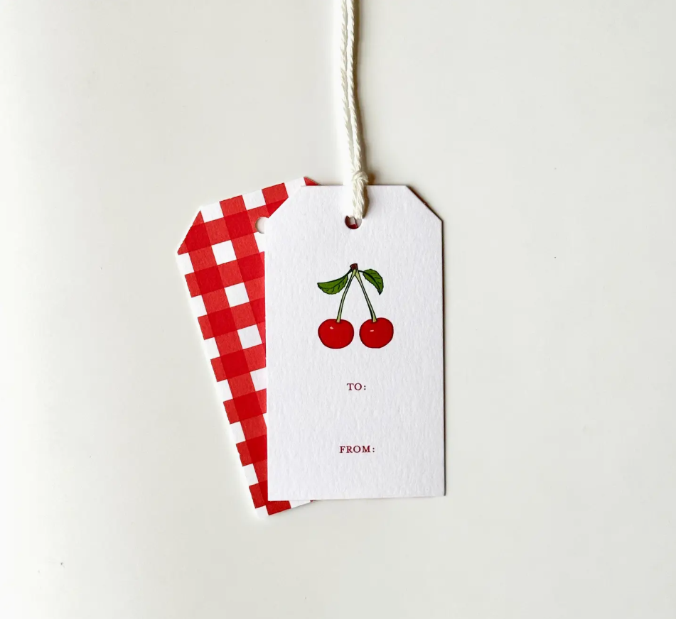 Cherry Gift Tag