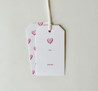 Pink Heart Gift Tag