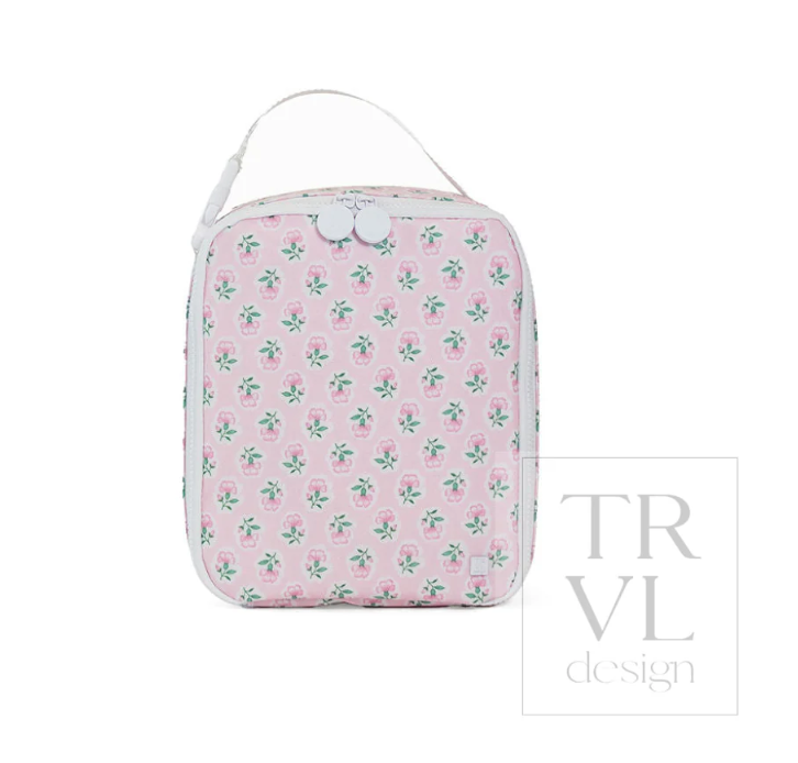 Petite Fleur Pink Square Lunchbox
