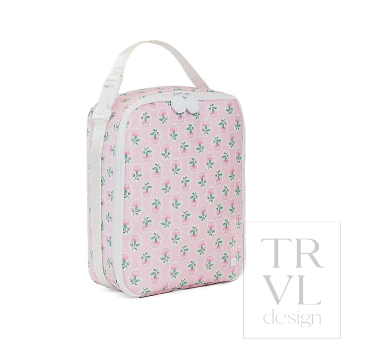 Petite Fleur Pink Square Lunchbox