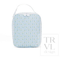 Petite Fleur Blue Square Lunchbox