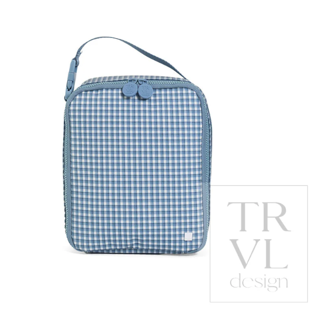 Rodeo Check Indigo Square Lunchbox