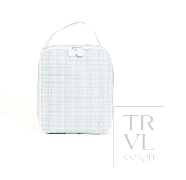 Classic Plaid Green Square Lunchbox