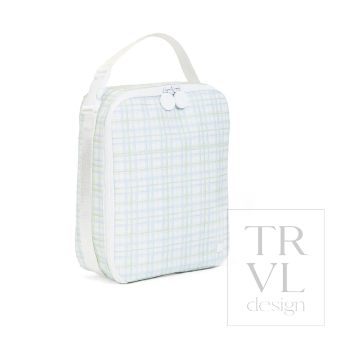 Classic Plaid Green Square Lunchbox