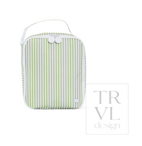 Pimlico Stripe Sage Square Lunchbox