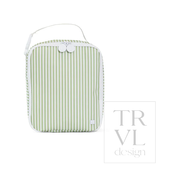Pimlico Stripe Sage Square Lunchbox