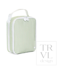Pimlico Stripe Sage Square Lunchbox