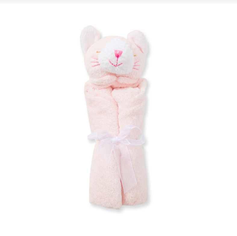 Pink Kitty Blankie Lovey