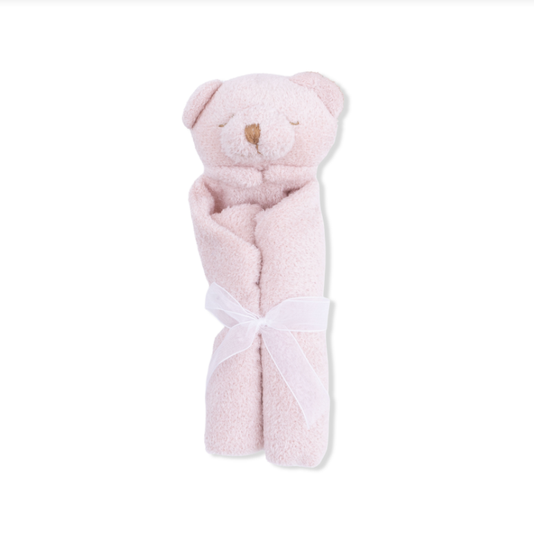 Blush Bear Blankie Lovey