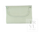 Quilted Pimlico Stripe Sage Changing Mat