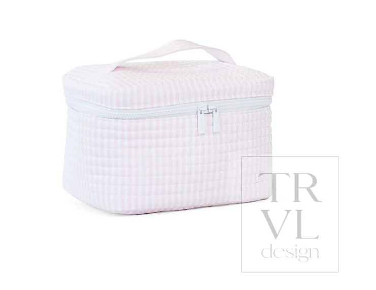 Quilted Pimlico Stripe Pink Train Set
