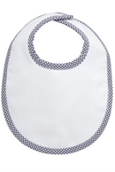 Navy Check Basic Bib