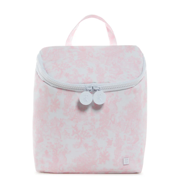 Bunny Toile Pink Insulated Take Away Lunchbox